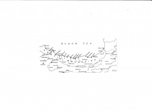 Figure 1. Towns in northeastern Turkey (Pontos) (Hionides, 1996)