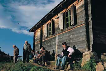 Hamshen Hamshen Hemsin folk architecture, İkizdere, Festival time at Ayder,