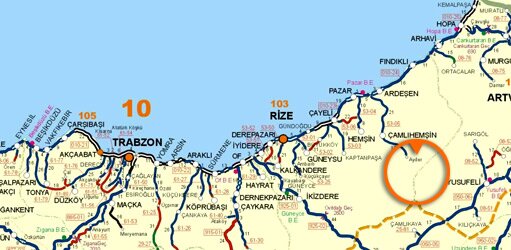 ayder yayla hashen map turkey travel treking