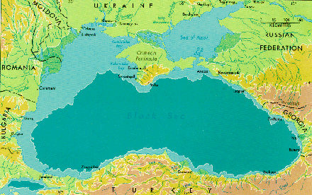 Karadeniz Haritası, Black Sea map